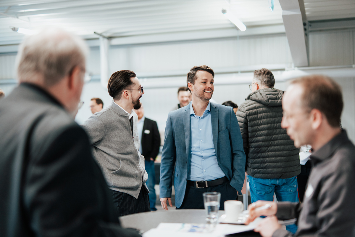 Austausch und Information bei unseren Unternehmensbesuchen. Hier beim SpeedDating in Hagen